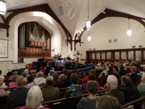 A picture of our audience at Oakmont Presbyterian Church, Sunday, April 22nd, 2012.