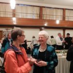 Nancy Lutz, our Artistic Director, with an audience member at Oakmont Presbyterian Church, Sunday, April 22nd, 2012