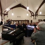 A view from the side at our concert on Sunday, April 22nd at Oakmont Presbyterian Church.