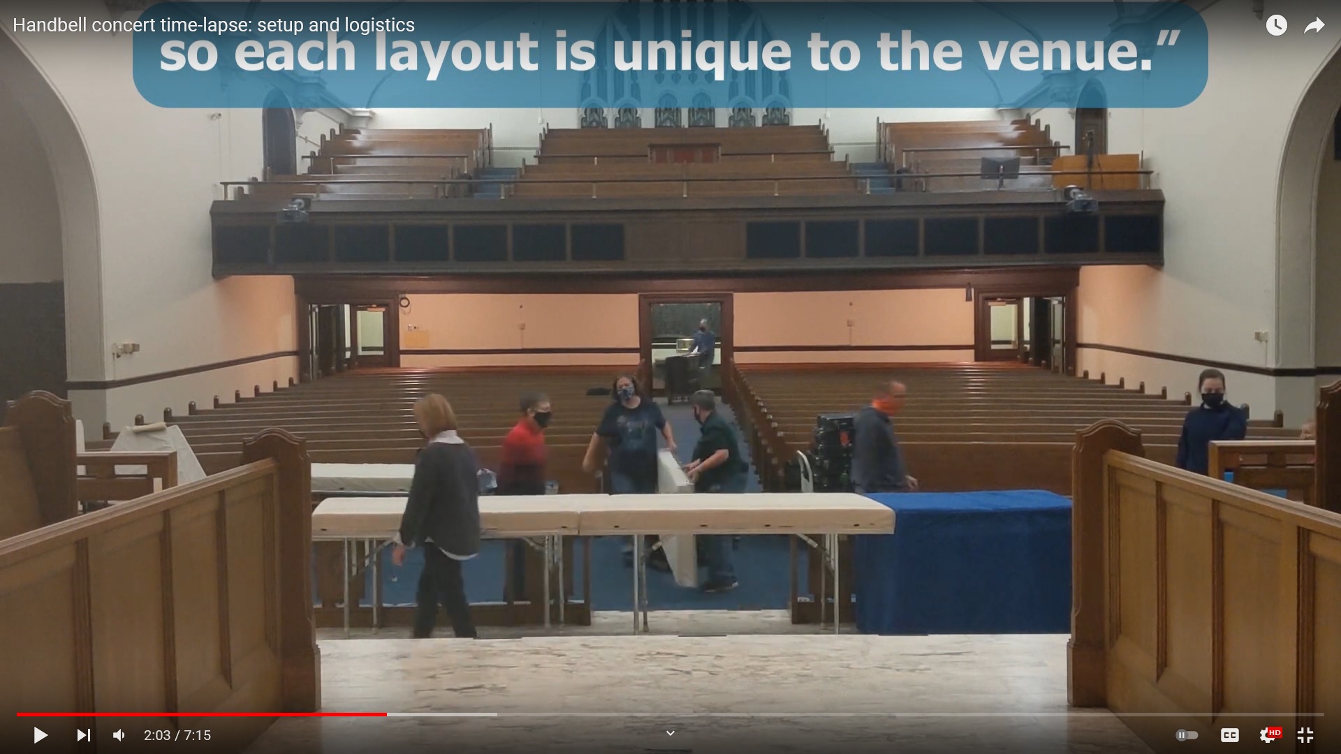 TRR sets up for a concert